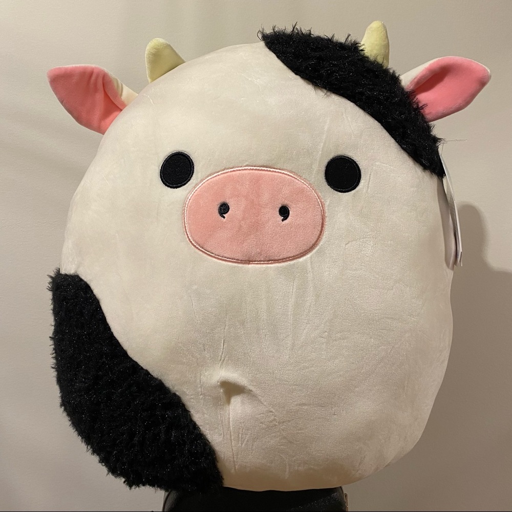 Connor the Cow with Fuzz 16” Squishmallow - Picture 1 of 4